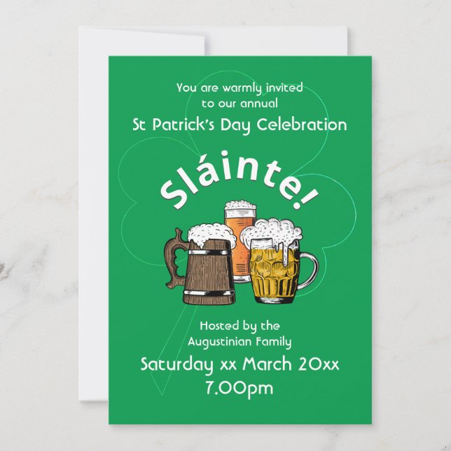 Invitation HAPPY ST PATRICK'S DAY Event Celebration (Devant)