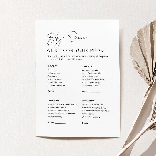 Invitation HARLOW Baby shower Ce qui se trouve sur votre cart (Créateur téléchargé)