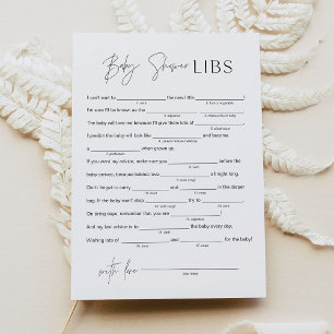 Invitation HARLOW Baby shower Libs Remplir dans le jeu vide 5