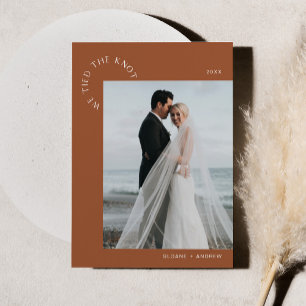 Invitation HARLOW Mariage Elopement Nous Avons Lié Le Knot - 