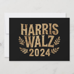 Invitation Harris Tim Walz Crête Vintage Harris Valse 2024