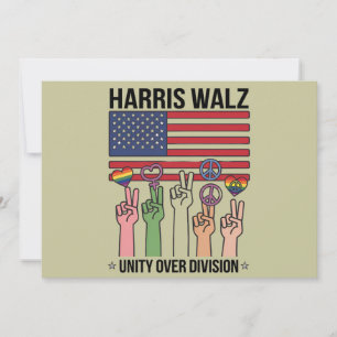 Invitation Harris Waltz 2024 Unité sur division