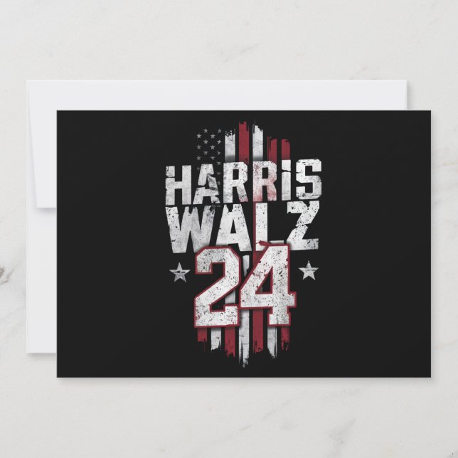 Invitation Harris Walz 2024 Kamala Harris 2024 Tim Walz 2024 (Devant)