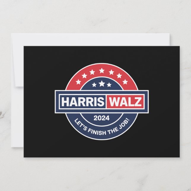 Invitation Harris Walz 24 Kamala Harris Madame Présidente 202 (Devant)