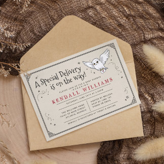 Invitation Harry Potter | Baby shower de livraison spéciale H