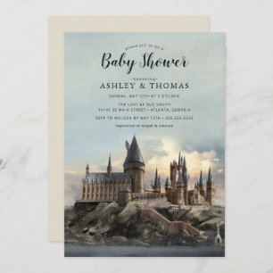 Invitation Harry Potter   Baby shower du château de Hogwarts