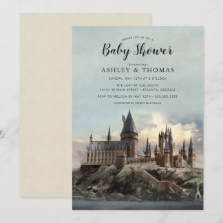 Invitation Harry Potter | Baby shower du château de Hogwarts