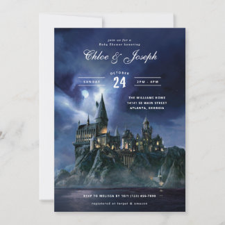 Invitation Harry Potter | baby shower du château de Hogwarts