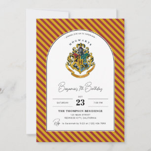 Invitation Harry Potter Cimier de Poudlard Arch Anniversaire