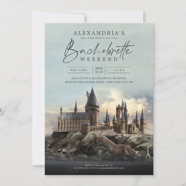 Invitation Harry Potter | Dernière folie avant la bague (Devant)