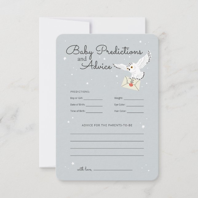 Invitation Harry Potter Hedwig - Prédictions et conseils pour (Devant)
