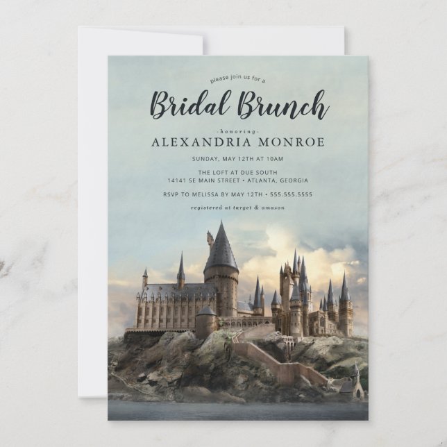 Invitation Harry Potter | Hogwarts Castle Bridal Brunch (Devant)