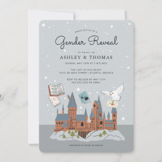 Invitation Harry Potter | Hogwarts Castle Révélation de genre