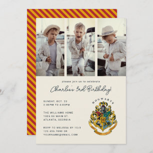Invitation Harry Potter   Photo d'anniversaire de Hogwarts