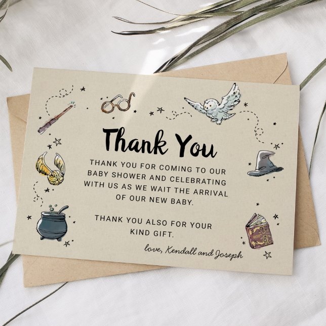 Invitation Harry Potter | Remerciements pour Baby Shower (Créateur téléchargé)