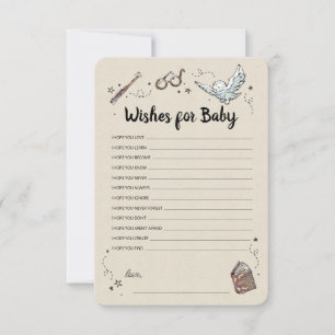 Invitation Harry Potter - Vœux pour bébé