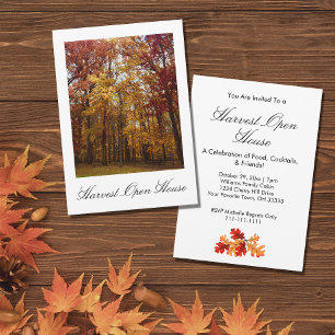 Invitation Harvest Open House Fall Folid