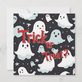Invitation Hauned House Trick Treat Halloween