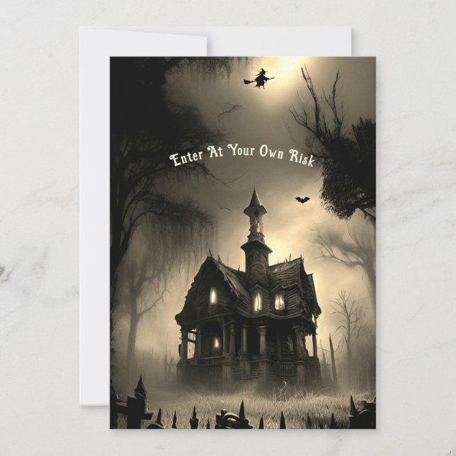 Invitation Haunted All Hallows Eve Party (Devant)