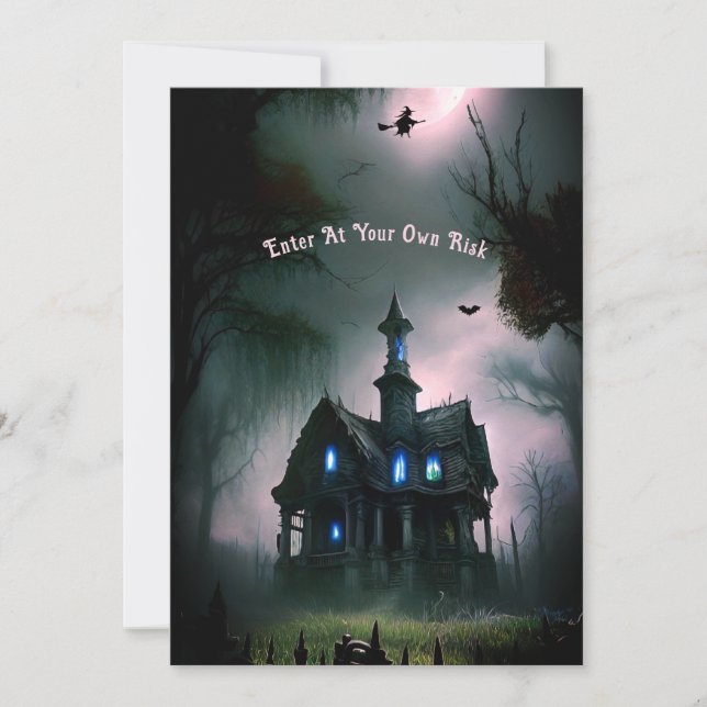 Invitation Haunted All Hallows Eve Party (Devant)