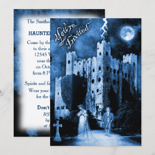 Invitation Haunted Castle Gothic Halloween Party