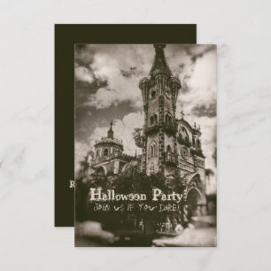 Invitation Haunted Church Éffrayant Halloween