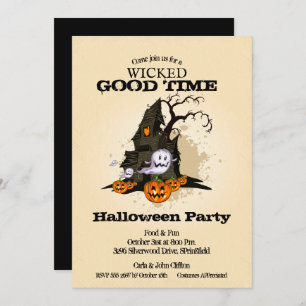 Invitation Haunted House Halloween