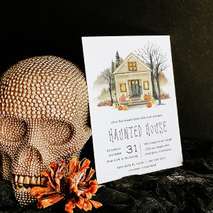 Invitation Haunted House Halloween Party