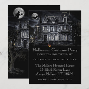 Invitation Haunted House Halloween Party