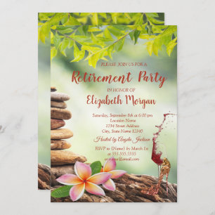 Invitation Haut talon, Verre, Pierres Zen Retrait Paysage