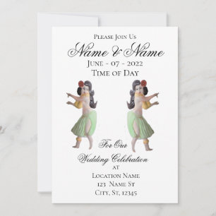 Invitation Hawaii Hula Dancer Thunder_Cove