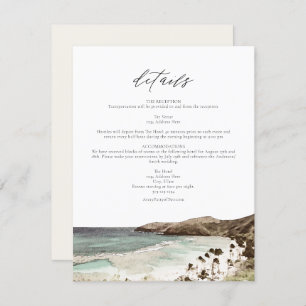 Invitation HAWAII Tropical Hawaii Beach Détails de mariage Ca