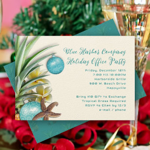 Invitation Hawaiian Holiday Company Office Party