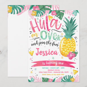 Invitation Hawaiian Luau Anniversaire de fête Anniversaire Pi