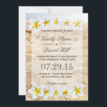 Invitation Hawaiian Plumeria Flowers Plage thème Mariage<br><div class="desc">Plage Hawaiian Plumeria Flowers Thème Mariage Invitations</div>