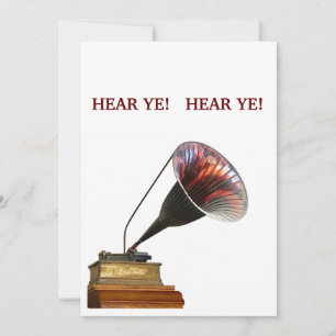 Invitation HEAR YE! annonce des événements et des jours impor