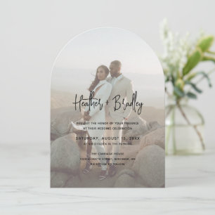 Invitation Heather Elegant Minimal Mariage moderne