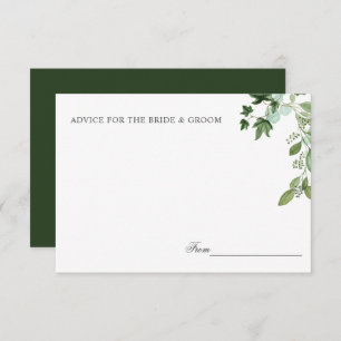 Invitation Hedera Mariage vert Feuille Ivy Conseils ou rece