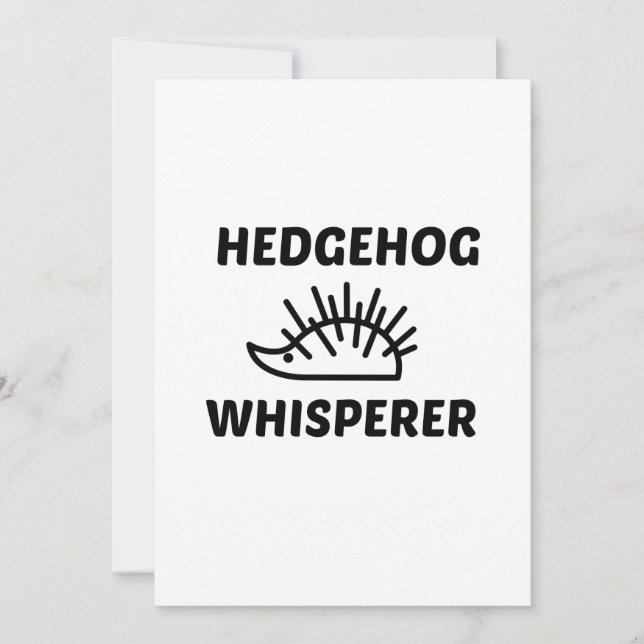 INVITATION HEDGEHOG WHISPERER (Devant)