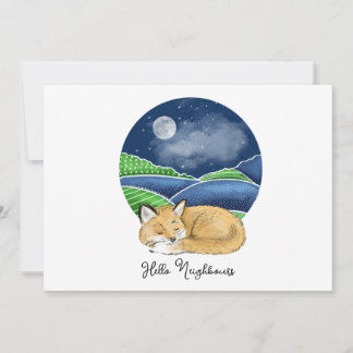 Invitation Hello, Editable We're New to the Neighborhood Invi