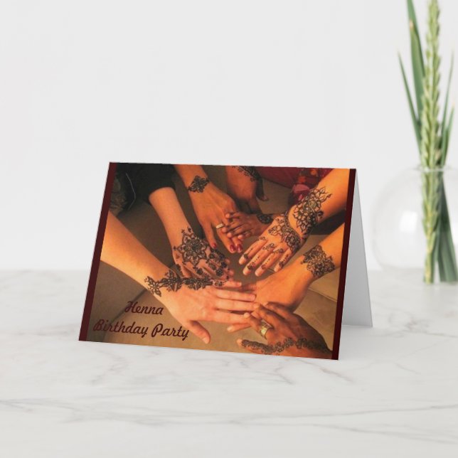 Invitation Henna event card (Devant)