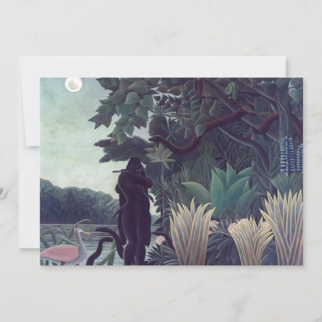 Invitation Henri Rousseau - La Charmeuse de serpents (Devant)