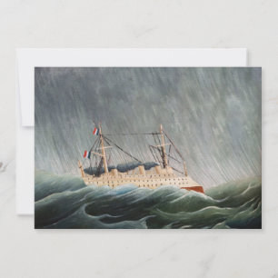 Invitation Henri Rousseau - Le navire dans la tempête