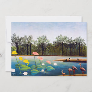 Invitation Henri Rousseau - Les Flamants roses