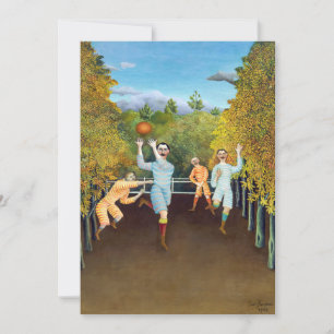 Invitation Henri Rousseau - Les joueurs de football