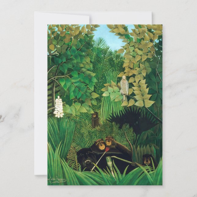 Invitation Henri Rousseau - Les Joyeux Jesters (Devant)