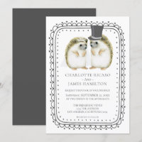 Hérisson Couple mignon Mariage personnalisé
