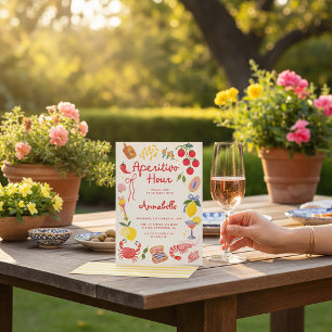 Invitation Heure d'apéritif Italian Spritz Happy Hour Anniver
