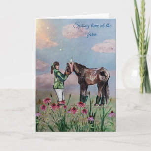 Invitation Heure du printemps à la ferme numéro trois