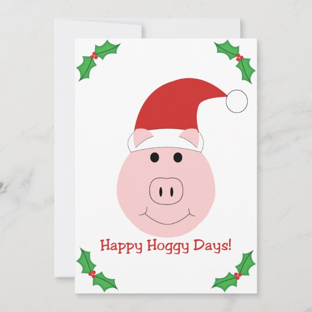 Invitation heureuse de fête de Noël de jours de (Devant)